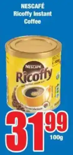 Boxer NESCAFÉ Ricoffy Instant Coffee offer