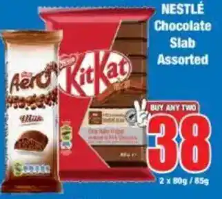 Boxer NESTLÉ Chocolate Slab Assorted offer