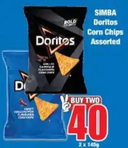 Boxer SIMBA Doritos Corn Chips Assorted offer