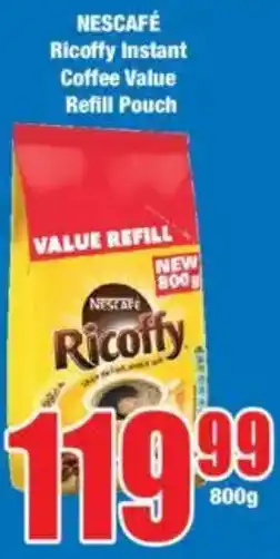 Boxer NESCAFÉ Ricoffy Instant Coffee Value Refill Pouch offer