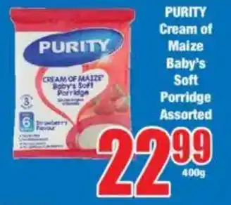Boxer PURITY Cream of Maize Baby's Soft Porridge Assorted offer
