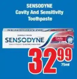 Boxer SENSODYNE Cavity And Sensitivity Toothpaste offer