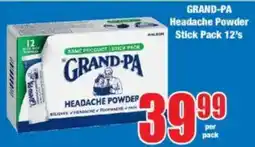 Boxer GRAND-PA Headache Powder Stick Pack offer