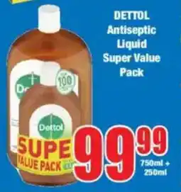 Boxer DETTOL Antiseptic Liquid Super Value Pack offer