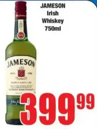 Boxer JAMESON Irish Whiskey offer