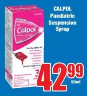 Boxer CALPOL Paediatric Suspension Syrup offer