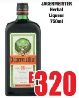Boxer JAGERMEISTER Herbal Liqueur offer