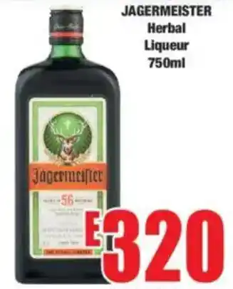 Boxer JAGERMEISTER Herbal Liqueur offer