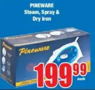 Boxer PINEWARE Steam, Spray & Dry Iron offer