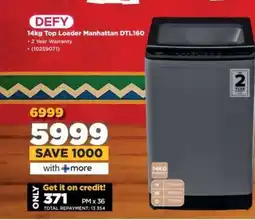 HiFi Corp DEFY 14kg Top Loader Manhattan DTL160 offer
