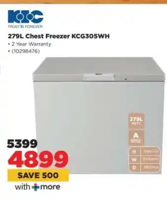 HiFi Corp 279L Chest Freezer KCG305WH offer