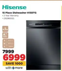 HiFi Corp Hisense 15 Place Dishwasher H15DTG offer