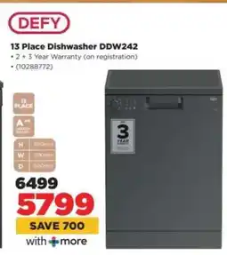 HiFi Corp Defy 13 Place Dishwasher DDW242 offer
