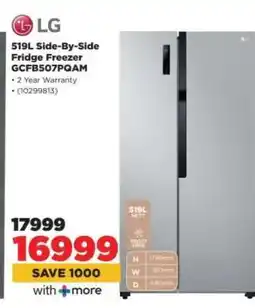 HiFi Corp LG 519L Side-By-Side Fridge Freezer GC-FB507PQAM offer