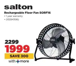 HiFi Corp Salton Rechargeable Floor Fan SORF16 offer