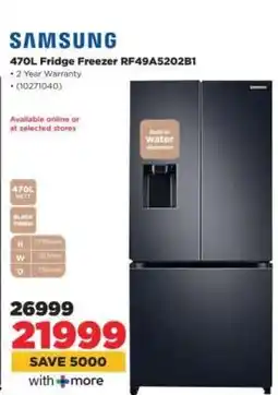 HiFi Corp Samsung 470L Fridge Freezer RF49A5202B1 offer