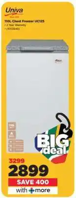 HiFi Corp Univa 110L Chest Freezer UC125 offer