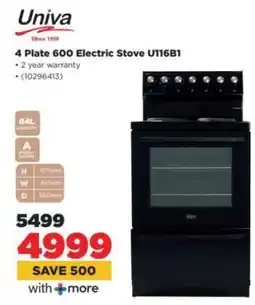 HiFi Corp Univa 4 Plate 600 Electric Stove U116B1 offer
