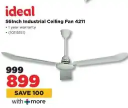 HiFi Corp ideal 56Inch Industrial Ceiling Fan 4211 offer