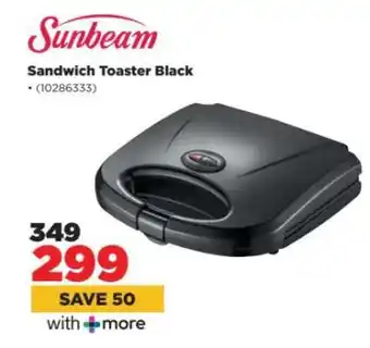HiFi Corp Sunbeam Sandwich Toaster Black offer