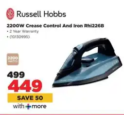 HiFi Corp Russell Hobbs 2200W Crease Control And Iron Rhi226B offer