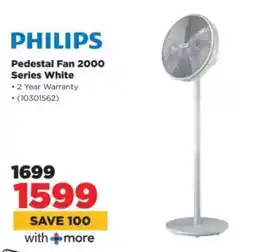 HiFi Corp PHILIPS Pedestal Fan 2000 Series White offer