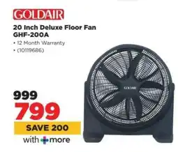 HiFi Corp Goldair 20 Inch Deluxe Floor Fan GHF-200A offer