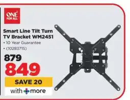 HiFi Corp Smart Line Tilt Turn TV Bracket WM2451 offer