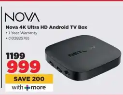 HiFi Corp NOVA 4K Ultra HD Android TV Box offer