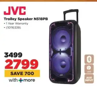 HiFi Corp JVC Trolley Speaker N518PB offer