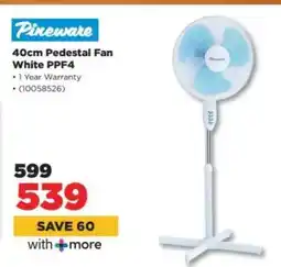 HiFi Corp Pineware 40cm Pedestal Fan White PPF4 offer