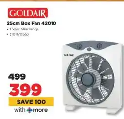 HiFi Corp GOLDAIR 25cm Box Fan 42010 offer