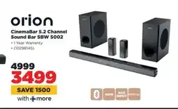 HiFi Corp orion CinemaBar 5.2 Channel Sound Bar SBW 5002 offer