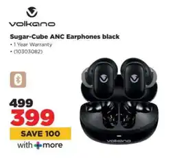 HiFi Corp Volkano Sugar-Cube ANC Earphones black offer