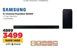 HiFi Corp Samsung 3.1 channel Soundbar B650D offer