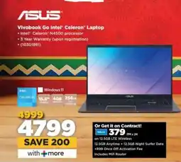 HiFi Corp ASUS Vivobook Go Intel Celeron Laptop offer