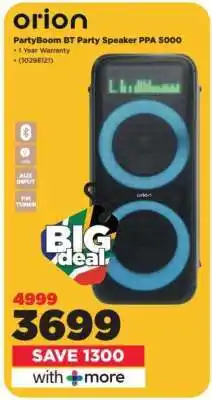 HiFi Corp orion PartyBoom BT Party Speaker PPA 5000 offer