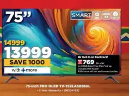 HiFi Corp 75-inch PRO QLED TV-75ELA5836GL offer