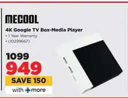 HiFi Corp MECOOL 4K Google TV Box Media Player offer