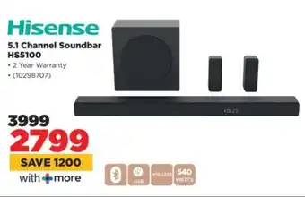 HiFi Corp Hisense 5.1 Channel Soundbar HS5100 offer