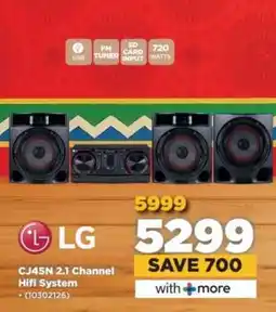 HiFi Corp LG CJ45N 2.1 Channel Hifi System offer