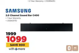 HiFi Corp Samsung 2.0 Channel Sound Bar C400 offer
