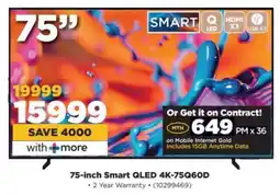 HiFi Corp 75-inch Smart QLED 4K-75Q60D offer