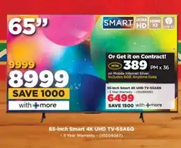 HiFi Corp 65-inch Smart 4K UHD TV-65A6Q offer