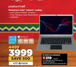 HiFi Corp Packard Bell Montenero Intel Celeron Laptop offer