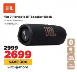 HiFi Corp JBL Flip 7 Portable BT Speaker-Black offer