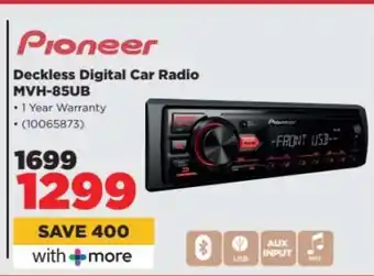 HiFi Corp Pioneer Deckless Digital Car Radio MVH-85UB offer
