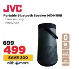 HiFi Corp JVC Portable Bluetooth Speaker MX-N118B offer