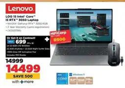 HiFi Corp Lenovo LOQ 15 Intel Core i5 RTX 3050 Laptop offer