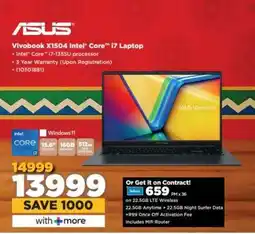 HiFi Corp ASUS Vivobook X1504 Intel Core i7 Laptop offer